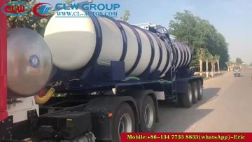3 Axles 20cbm Acid Chemical Tank Trailer