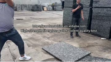 GMT fiberglass pallet high strength violent quality test