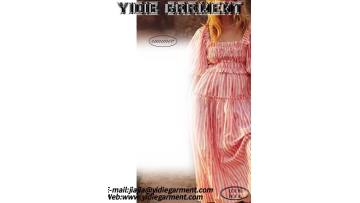 Pink Puff Sleeve Tiered Skirt