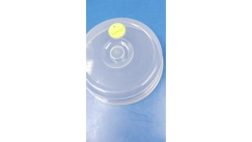 Transparent injection-molded plastic cover hygiene