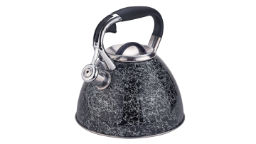 FH-522 zinc alloy + black nylon handle kettle