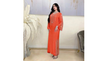 Abaya Robe Kaftan Dress for Women Plus Size Seamless Rayon Material Without Hijab Shawl1