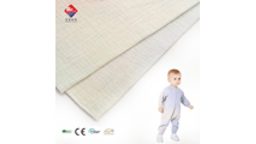 Fashion Design 100% Cotton Double Crepe Woven Dyeing Printing Fabric for Children Kids Swaddle Garment1