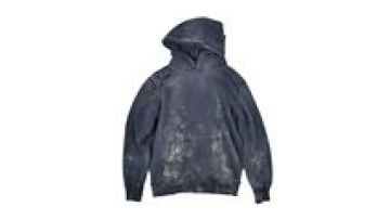 High Quality Custom Logo Ink-splashing Oil stains Old Holes Ancient Cloth Patches Thickened French Terry Unisex Hoodie1