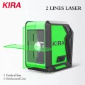 KIRA Mini Handy Green Red Light Automatic Rotary Laser Level DIY Horizontal and Vertical Cross 2 Line Mini Portable Line Level
