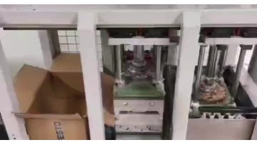Molded fiber tableware production machine