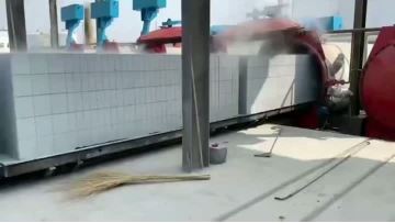 Fully automatic aerated concrete block production line aerated board