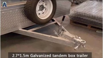 2021  Hot Sales Galvanised 9x5 Tandem 2 Ton Hydraulic Tipper Tipping Box Farm Plant Trailer(Brand new )1