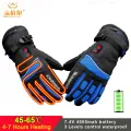 Warmspace 7.4V Electric Heated Gloves Waterproof Lithium Battery Self Heating Winter warm outdoor Sports Bicycle Ski Gloves