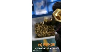 printed logo on the copper fittings