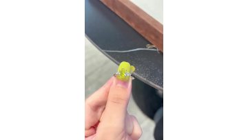Pear Shaped Pink Lab Grown Diamond Three Stone Ring