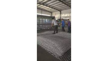 Galvanized hexagonal wire mesh panels