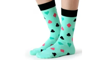OEM ODM Personalized Custom Printing Wholesale Zhuji Mens Quarter Socks Cotton Crew Dress Socks Supplier1
