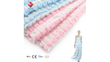New Design Fashion Cream Style Seersucker Fabric Patchwork Color Jacquard Fabric for Women Garment Dress1