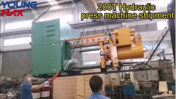 200T hydraulic press loading