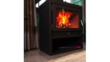 old wood-burning fireplace