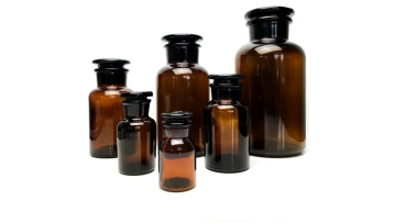125ml amber reagent glass bottle