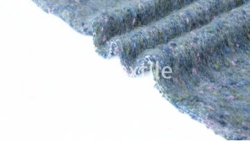 High Quality Light Blue Speckled Knit Fancy Yarn Wool Mohair Cotton Blend Fabric