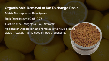 Organic Acid Removal of Ion Exchange Resin