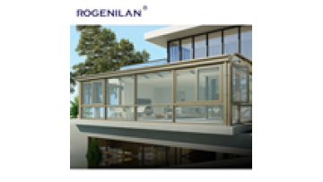Rogenilan Fashion villa sunshine activity room steel structure glass sunroom customized electric rolling shutter1