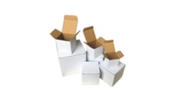Custom Printing Wholesale Corrugated Packaging Square Plain White Box Cardboard Kraft Box1