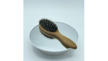 Hot sales beechwood handle 100% boar bristle hair brush1