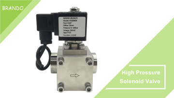 160 bar High Pressure Stainless Steel Solenoid Valve 3/8'' 1/2'' 3/4′′ 1'' 12V 24V 110V 220V
