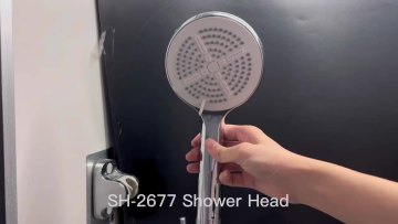 3 Function Shower Head Round Shower Kit Includes Bar Riser Rail/Shower Hose and Soap Dish1