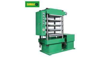 Working video of rubber tile making machine