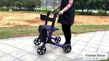 TONIA Aluminum Rollator Walker Double Folding Walking Aids for older people TRA011