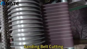 Abrasive belt cutting