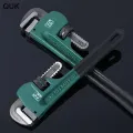 QUK Pipe Wrench pipe clamp 8Inch 10Inch 12Inch Heavy Duty Plumbing Manual Tools High Carbon Steel Anti-rust Anti-corrosion