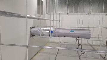 Rubber and plastic insulated air ducts are applied in electronic workshops
