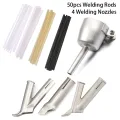 54pc Round Triangle Speed Nozzle for Welding Plastic Hot Air Gun Kit For Welding Nozzle Tip Welding Vinyl Welder Welding Rods