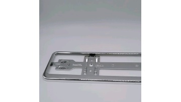 Custom Chrome Car European ABS License Plate Holder Frame For Euro Market1