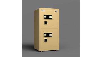 Double door solid steel biometric fingerprint safe luxury safe box1