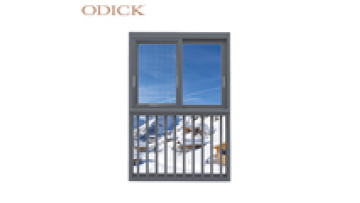 Net Louver Graphic Design Stainless Steel Sliding Window Anti-theft Aluminum Alloy Horizontal Modern Black More Than 5 Years1