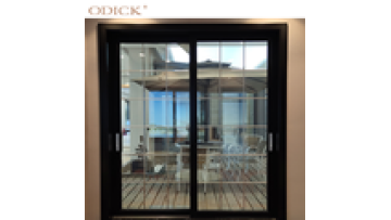 Finished Graphic Design Sliding Door Doors Double Panel Louver Standard Durable Aluminum Toughened Glass Modern Australia CN;GUA1
