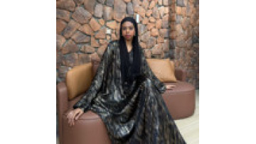 2025 Premium Abaya Femme Robe Musulmane Metallic Polyester Plus Size Women Abaya Modest Dresses Muslim Kaftan Abaya  Wholesale1