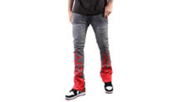 New Arrival Men's Jeans High Quality Stacked Denim Slim Jeans Fashion Ripped Jeans Mens1