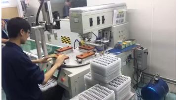 One color rotating pad printer with IR tunnel.mp4