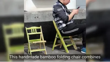 Handmade Bamboo Folding Chair for Children Outdoor Use1