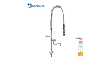 Restaurant Style Faucet with Sprayer