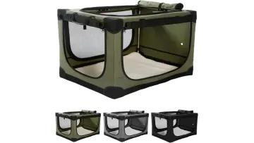 Brighthomey 36 Inch Collapsible Travel Crate for Medium Large Dogs1