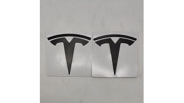 BAINEL Exterior Metal Sticker Badge Logo Set For TESLA Model 3/Y  1494950-00-A 1494949-00-A 2pc/set1