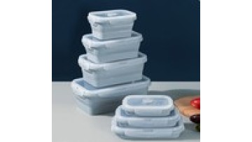 Wholesale hot selling silicone collapsible lunch box outdoor portable bento box instant noodle bowl can be heated by microwave o1