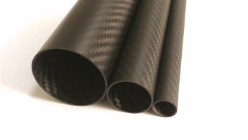High quality custom large Diameter 3K plain twill weave carbon fiber tube with 3k inner1