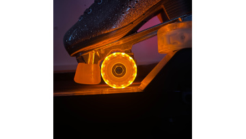 Colorful luminated skates wheel