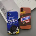 Cute Snacks Chocolate chip cookies phone case for iphone 12 12Pro 11 11pro max X Xs Max XR SE 7 8 Plus soft Silicone case