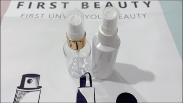 Black Cosmetic Fine Mist Spray Bottle 